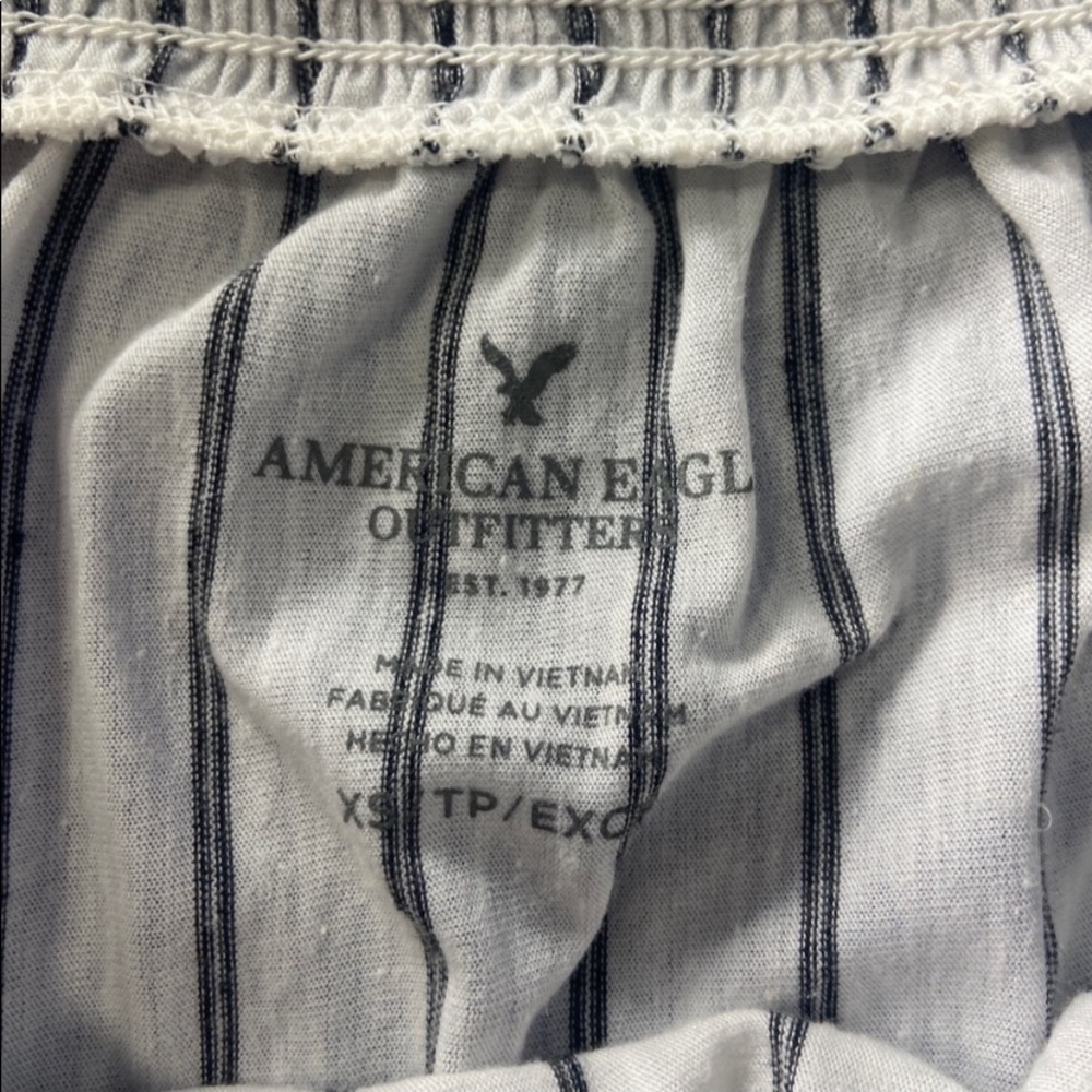 American Eagle Striped Off-the-shoulder Top - Picture 3 of 3